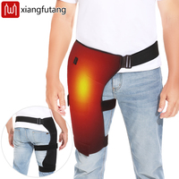 Heating Hip Wrap with Vibration Massager Electric Heated Hip Support Brace for Lower Back / Thigh / Buttock Pain Relief