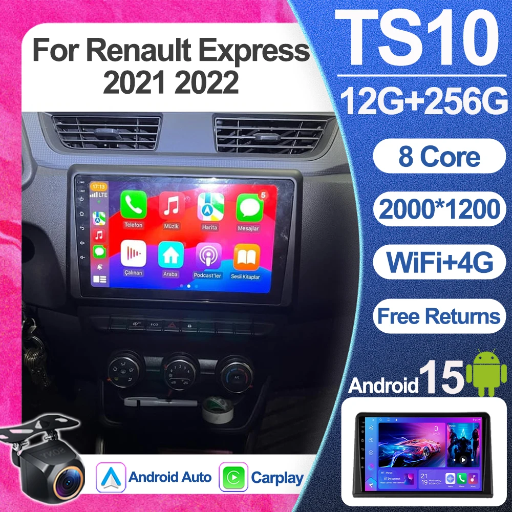 

Car Radio Video Android 16 For Renault Express 2021 2022 Multimedia Player Auto Gps Navigation Audio Autoradio Touch Screen Wifi