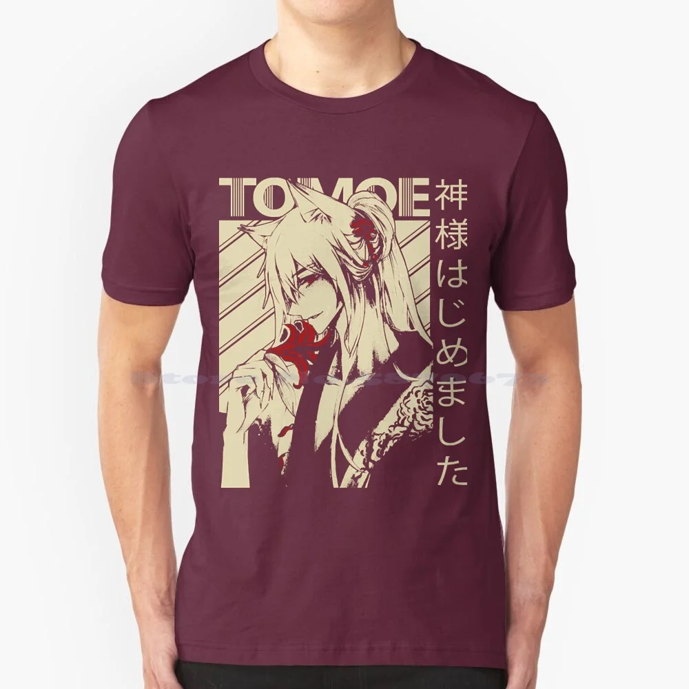 Tomoe T Shirt 100% Cotton Tee Anime Black Butler Dororo Goddess Japanese Kamisama Manga Overlord Tomoe