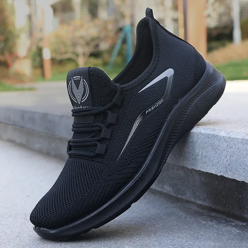 Men Casual Sports Shoes Spring Fashion Flyweave Men Casual Shoes Breathable Mesh Versatile Casual Sports Shoes for Men