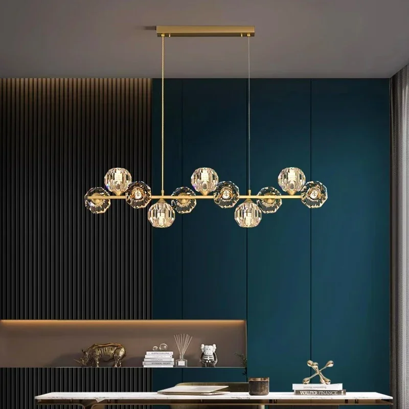 

Modern Crystal Restaurant Pendant Light Indoor Lighting Ceiling Light LED Pendant Light Living Room Indoor Lighting