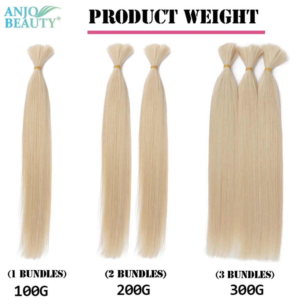 Human Hair Bulk Braiding No Weft Vietnamese Hair Virgin Remy Straight Hair Bulk 12-30inch 100g 100% Real Natural Hair Extension