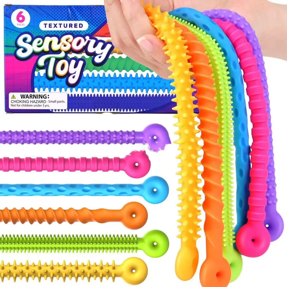 

Силиконовая текстура, сенсорные полоски «сделай сам», игрушки для улучшения внимание, растягивающиеся, бесшумные декомпрессоры, кольца, эластичная лапша, уникальные