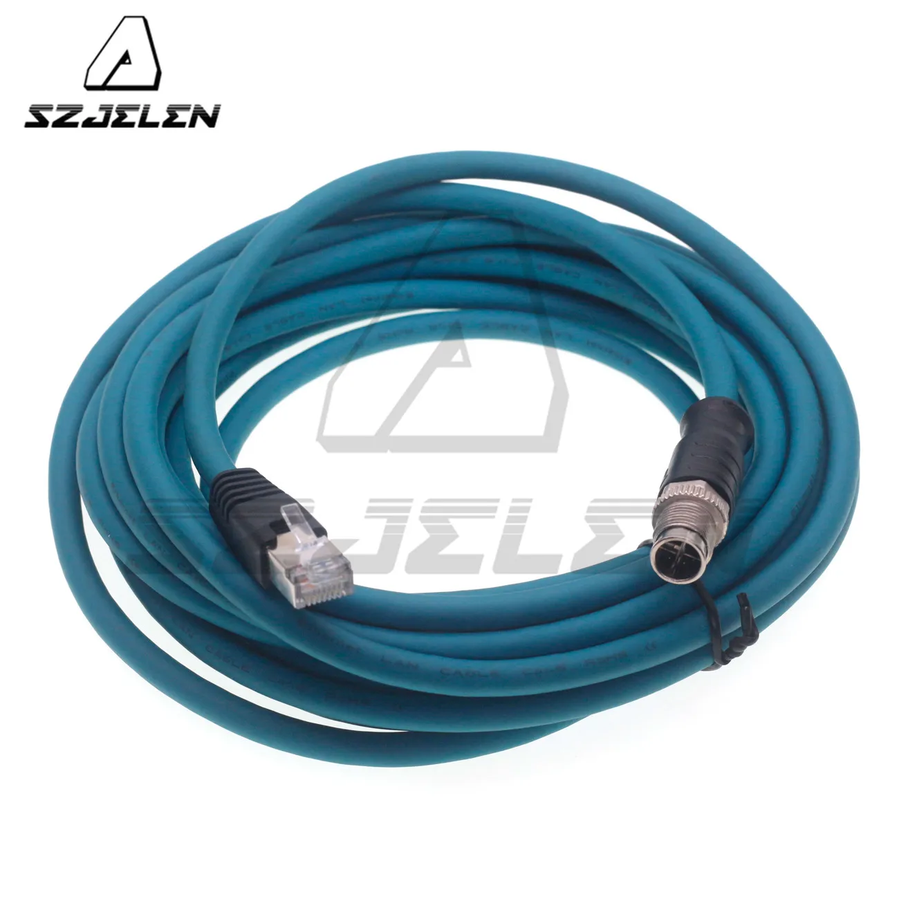 

RJ45 to M12-X-8 Pin Connector Cable IP67 24 AWG Industrial Ethernet Cable Type X for Cognex Cable Signal Transmission Line