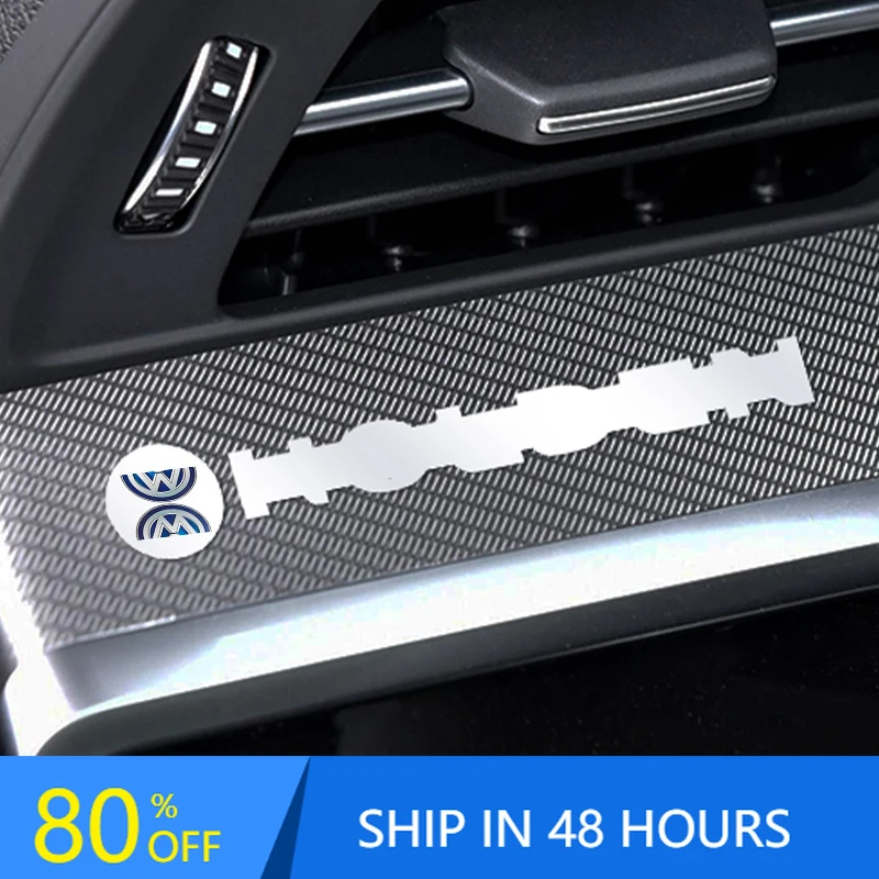 

Hot 2025 New New Car Metal Emblem Wiper Stickers Reflective Decor Decals For Volkswagen GOLF 5 Tiguan Polo Golf 6 Golf 7 Jetta A