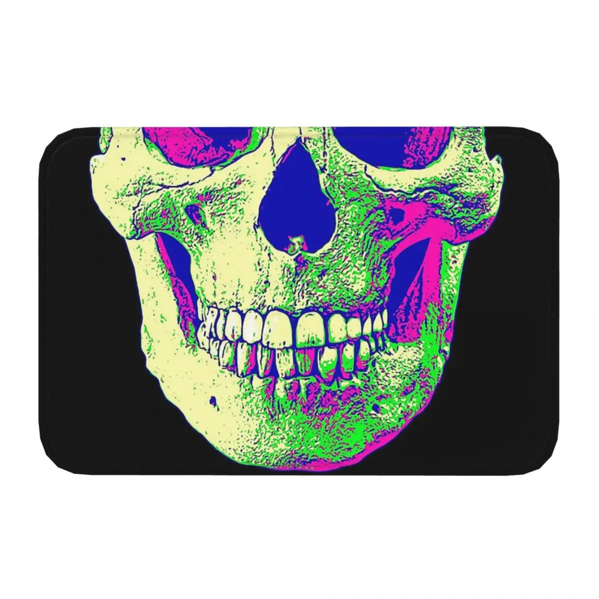 Psychedelic Skull Non-slip Doormat Living Room MatDead Space Survival Horror Game Floor Carpet Entrance Door Rug Home Decorative