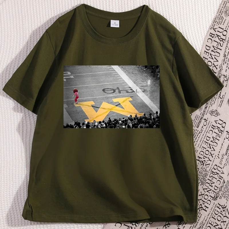 Engraçado brutus t camisa fã de neve futebol camiseta algodão manga curta em torno do pescoço tshirts solto gráfico roupas masculinas streetwear