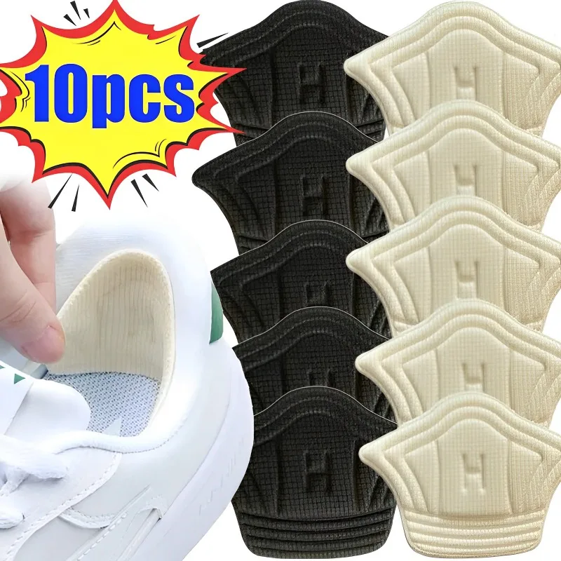 Insoles 패치 힐 패드 남녀공용, 스포츠 신발, 통증 완화, 힐 보호대 스티커 패드, 신발 크기 조절 가능 삽입 패드