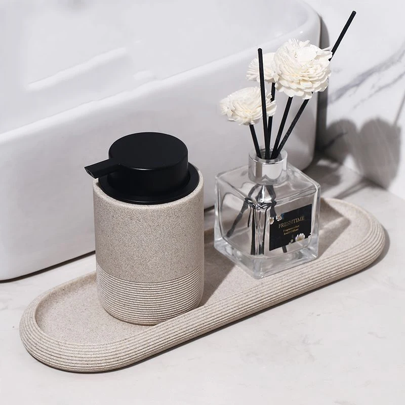 Organisateur de comptoir de salle de bain étanche, plateau de maquillage antidérapant pour évier, hôtel et décoration de maison, Style nordique INS