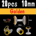 20pcs 10mm golden