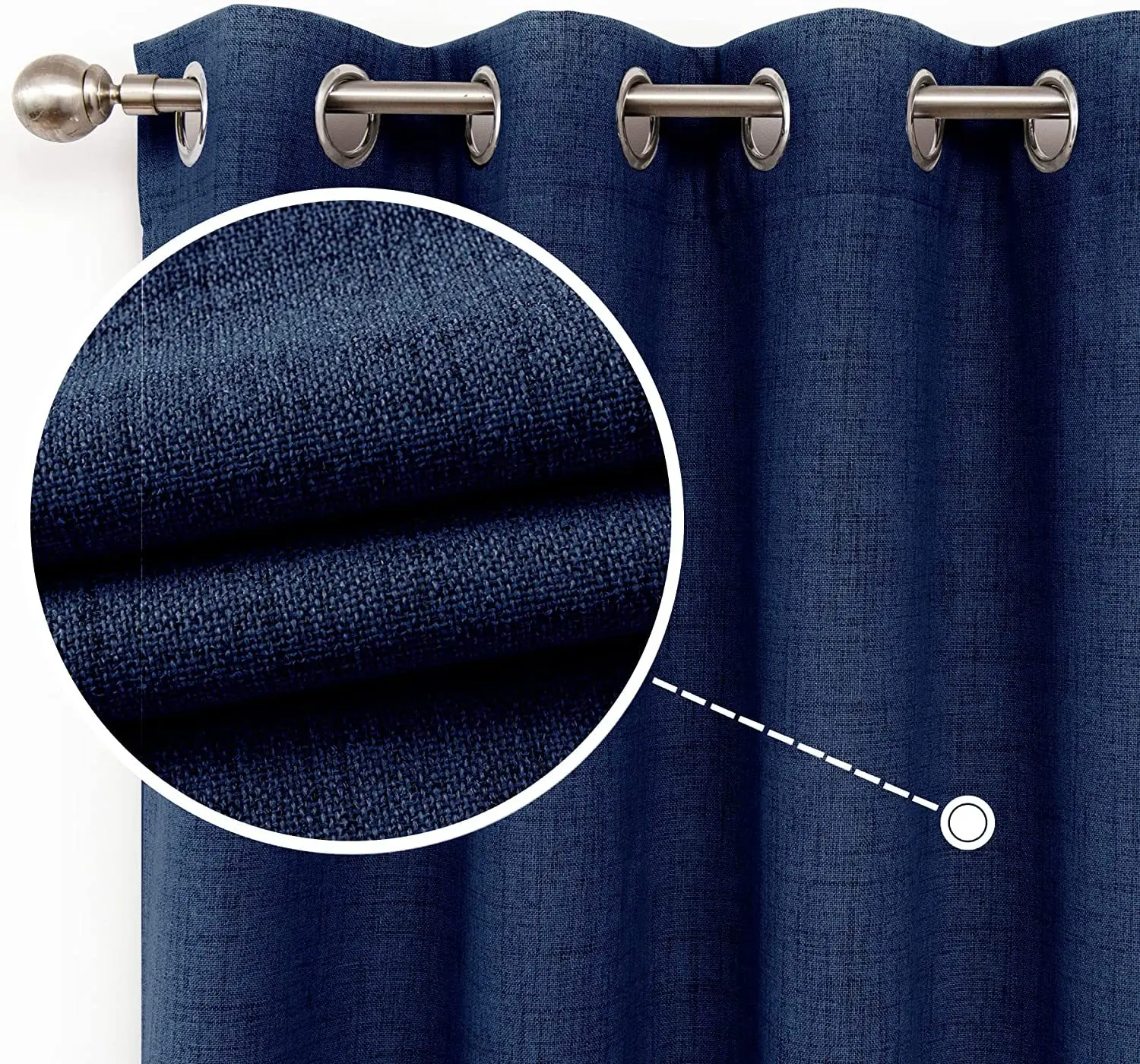 Full blackout bedroom curtain sunshade cloth high density fabric customizable style and color