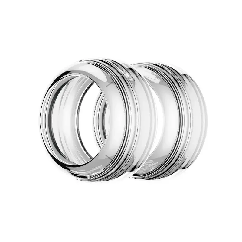 Volltransparente flache Kopfabdeckung aus flüssigem Silikon in medizinischer Qualität, hochauflösender Flachkopfstecker der Serie Shuxiang ET