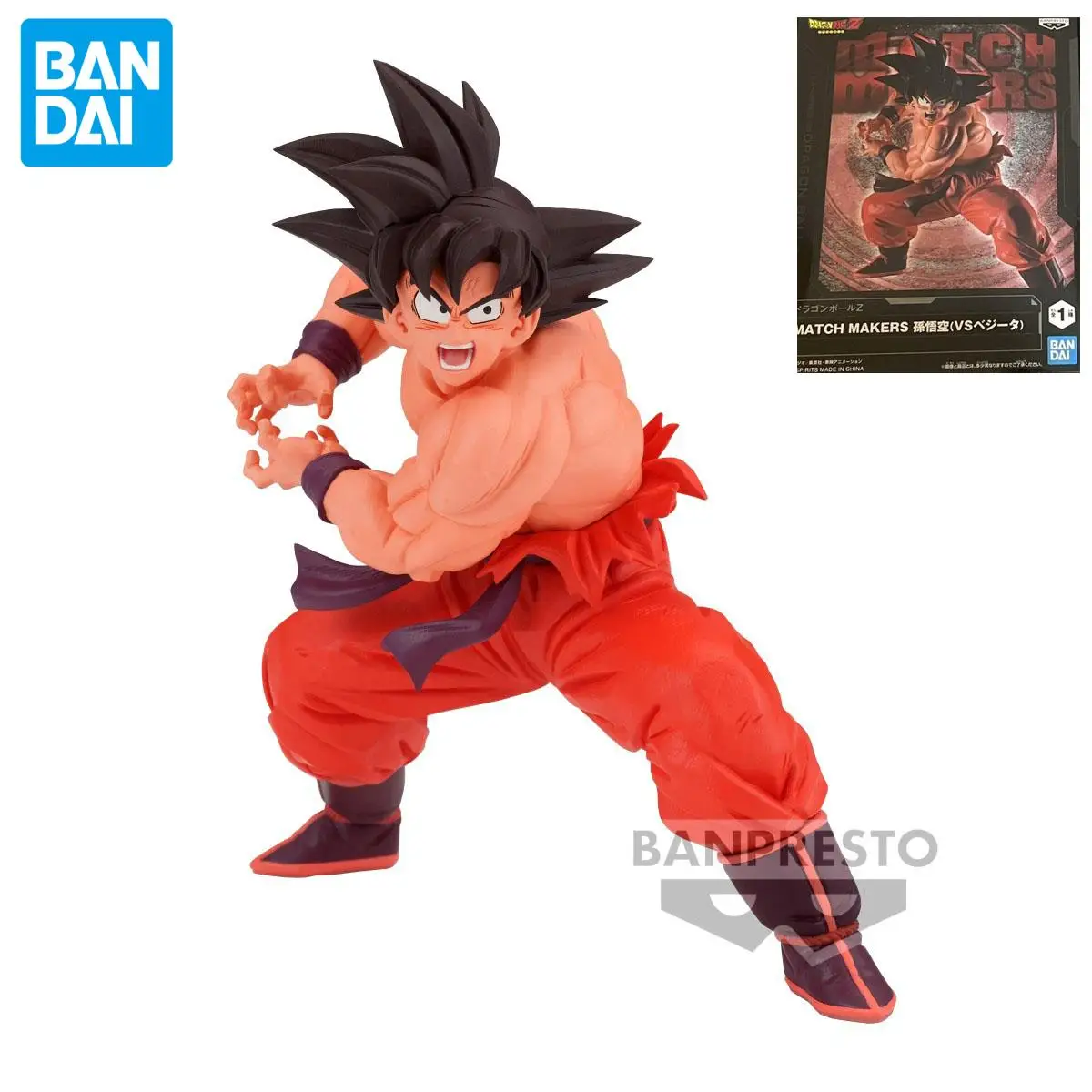 

12Cm Genuine Official Bandai Banpresto Match Makers Dragon Ball Goku Figure Anime Genuine Collectible Boxed Model Toy Dolls Gift