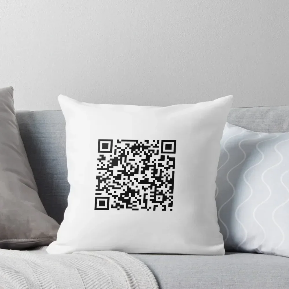 

Rick Roll QR Throw Pillow Luxury Pillow Cover Christmas Pillow Covers