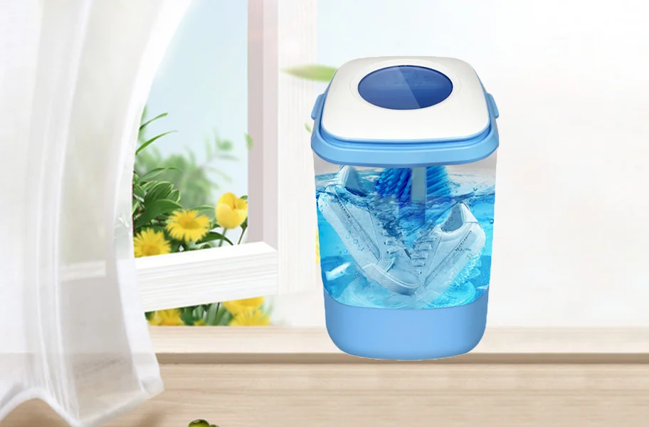 Mini shoes washing machine,   multi-functional portable dual-use semi-automatic household