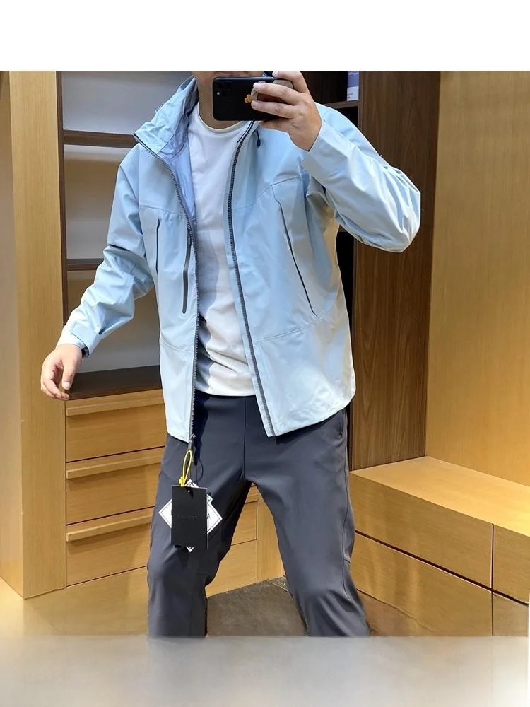 

Premium Hardell Jaet Youth Trendy Long Sve Stand Fit Autumn Outdoor Hidden Cap Full Prure Glue Bird Pattern Jaet