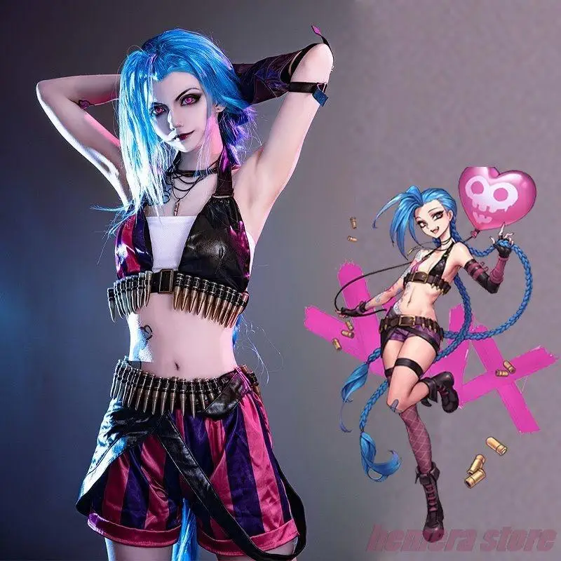 League Of Legends Arcane Cosplay Cannon Costume Jinx Loli Crit Arcane Battle Of The Two Cities Shoes Carnival Cosplay