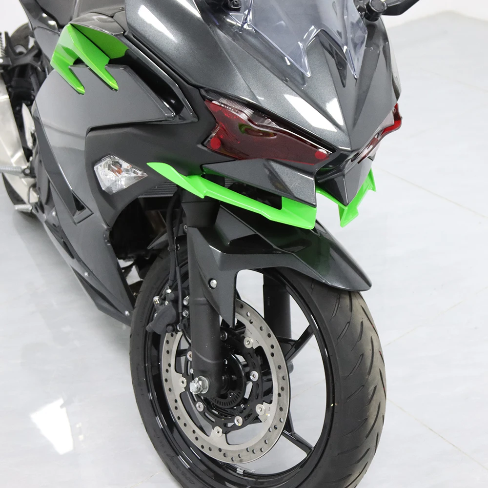 For Kawasaki NINJA500 NINJA500SE 2024-2025 Motorcycle Front Fairing Winglets Aerodynamic Wing Cover Winglets Body Work Fairing