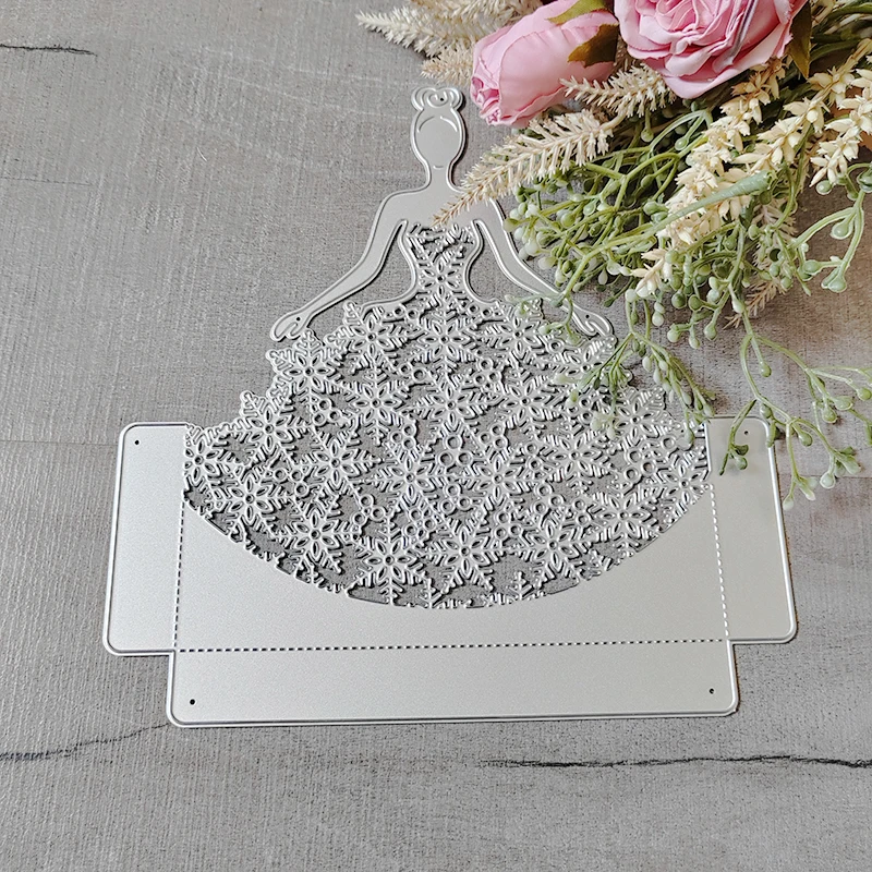 Metal Cutting Dies Cut Die Winter Wedding Bride Craft Decoration Scrapbook Paper Craft Knife Mould Blade Punch Stencil Die