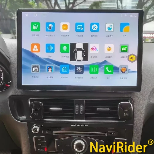Für AUDI A4 S4 B8 2013 2014 Stereo GPS Android 13 Auto Multimedia Video Player Navigation Drahtlose Carplay 13,3 Zoll 2K Bildschirm