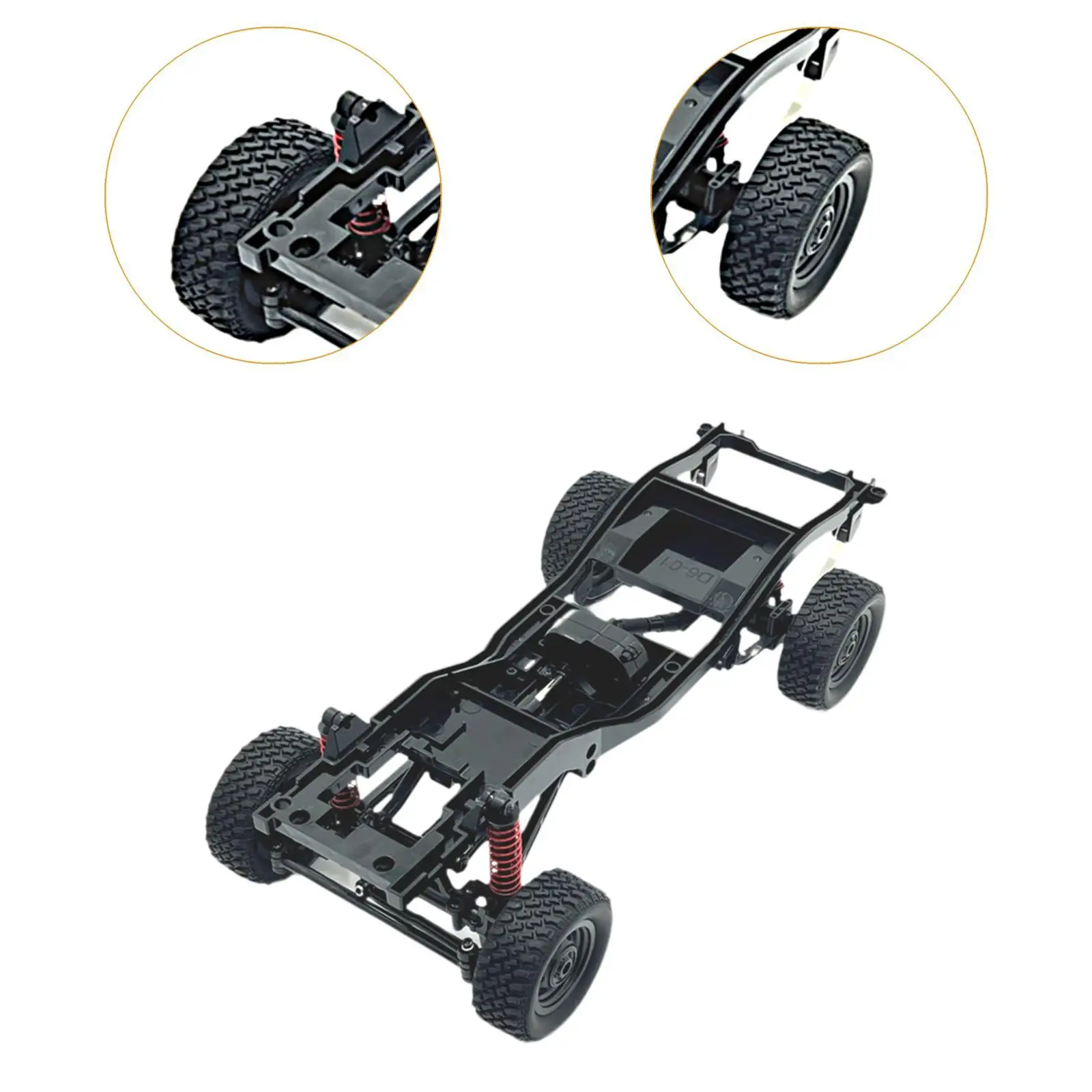 Zestaw ramy podwozia RC Części zamienne Akcesoria Premium Wysokowydajna modyfikacja Metalowa rama podwozia do MN82 LC79 1/12 RC Car