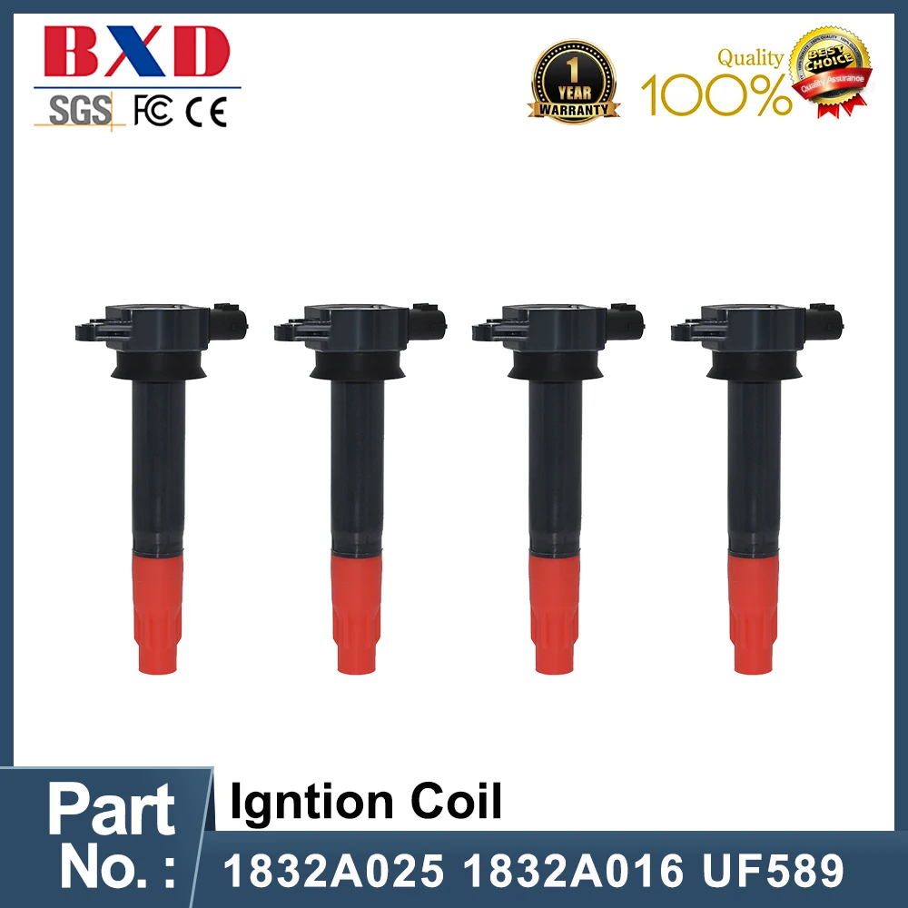 1/4PCS Ignition Coil 1832A025 1832A016 UF589 For Mitsubishi Lancer, Outlander Sport