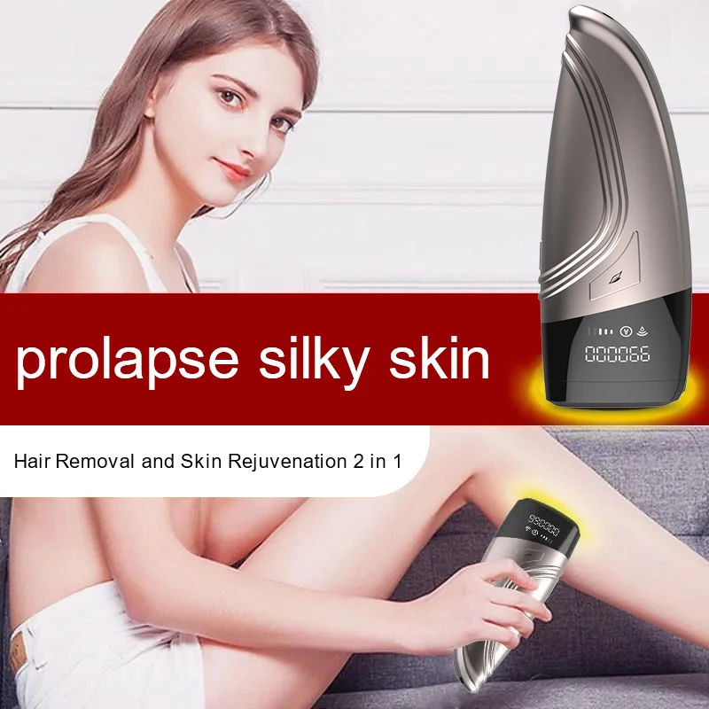 Home Use 990000 Flashes Facial Body IPL Laser Epilator Hair Remover Device