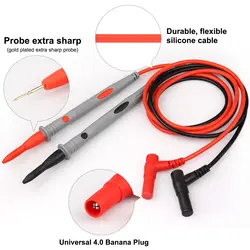 2PCS Multimeter Leads 1000V 20A Multimeter Test Leads Banana Plugs for Digital Multimeters