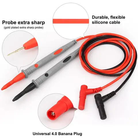 2PCS Multimeter Leads 1000V 20A Multimeter Test Leads Banana Plugs for Digital Multimeters