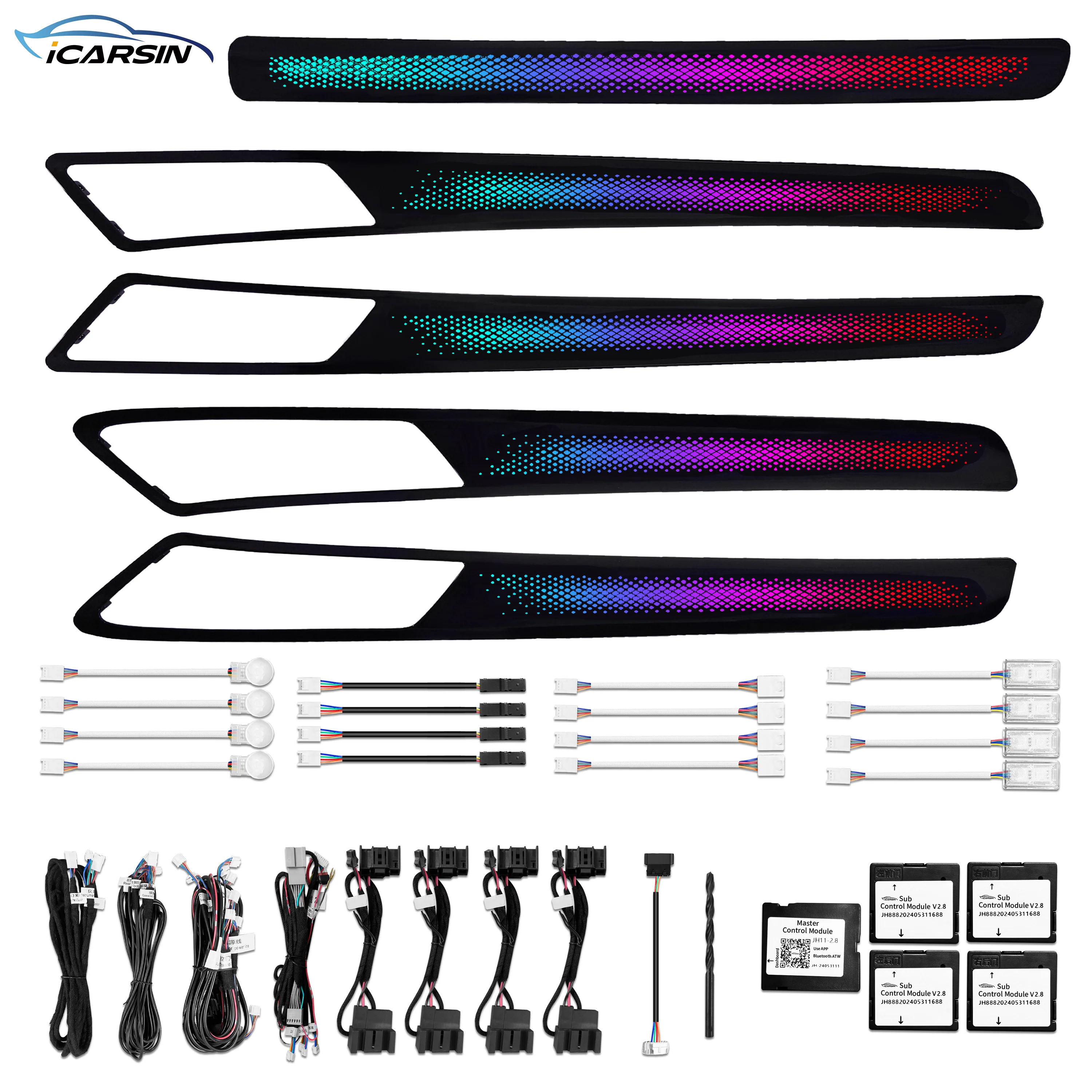 ICarsin For Volkswagen VW Golf 7/7.5 2014-2020 LHD/RHD Ambient Light Symphony Auto Interior Lighting Upgrade Kit Car Accessories