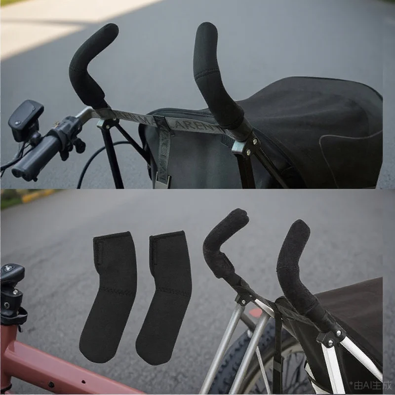 

Baby Carriage Grip Cover Durable Hook Loop Closure Stroller Handle Cover for Umbrella Type Models Stroller Handle Covers