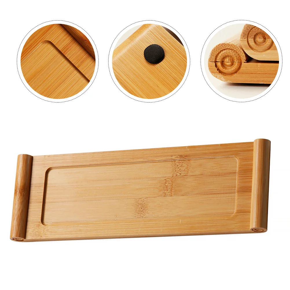 

1pc Bamboo Tea Service Tray Delicate Tea Table Household Bamboo Tea Tray Bamboo Tea Table Tea Service Plate