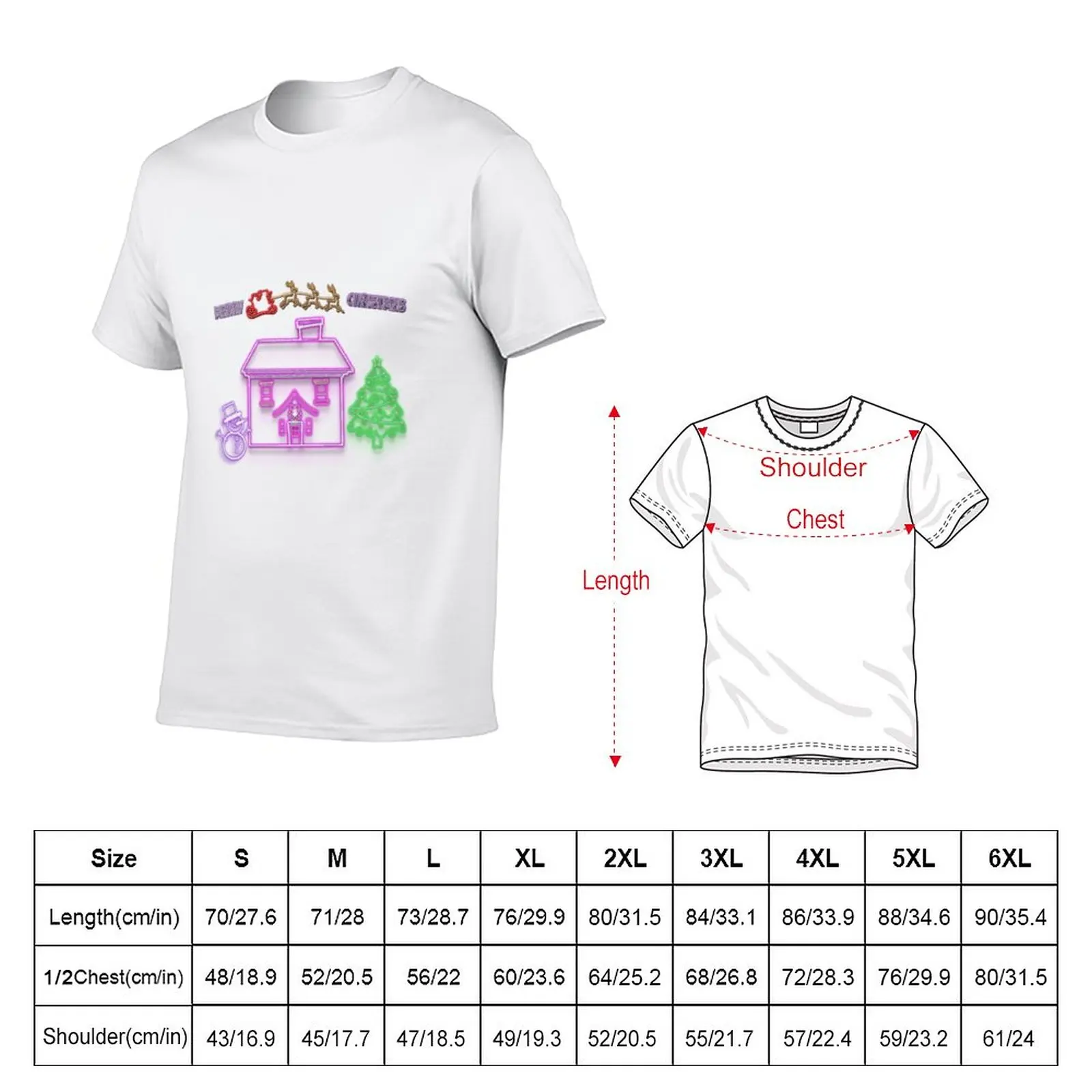 The house of christmas lights T-Shirt t-shirts man anime summer top t shirts for men pack