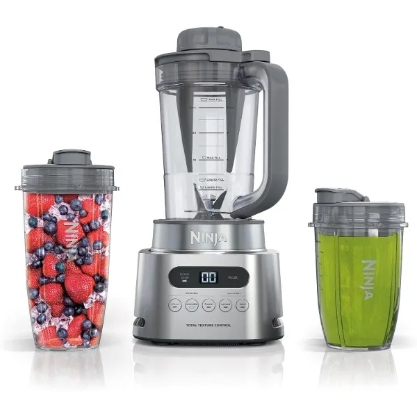 Ninja SS151 TWISTi Blender DUO, High-Speed 1600 WP Smoothie Maker & Nutrient Extractor* 5 Functions Smoothie