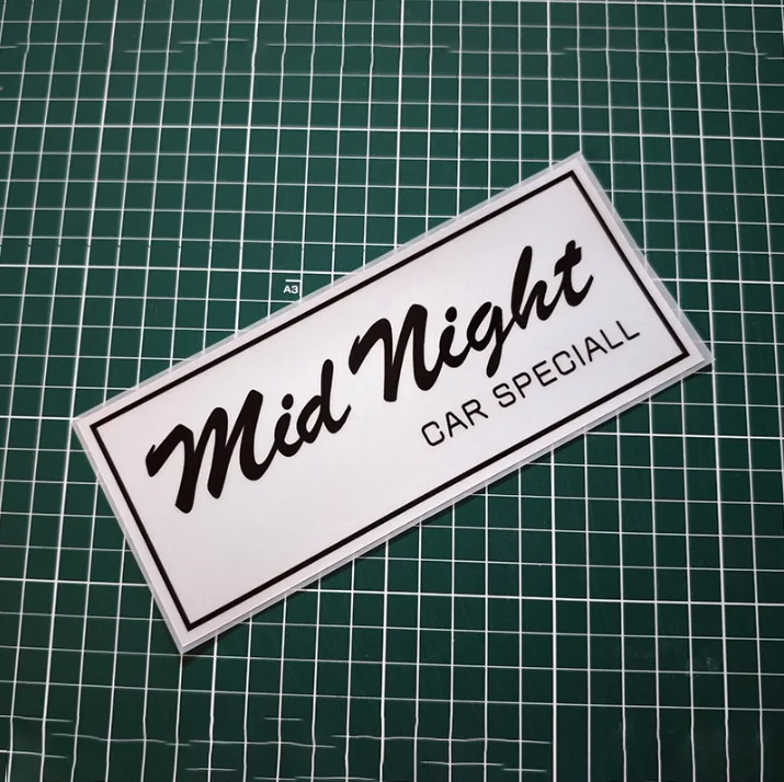 Car Styling and Decals Automobile Exterior Decorate Motocross Stickers for Mid Night Car Special