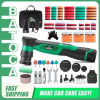 BATOCA S5 Cordless 12V Mini Car Polisher Detailing Wireless Car Polishing Machine 1/2/3 Inch Pads Kit For Auto Waxing