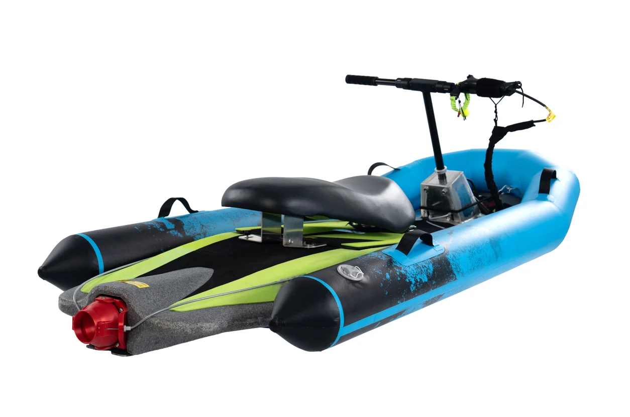 Shark's New Sea and River Electric Surfboard 60V EPP Material, with Pump Bag Fin Accessories and Inflatable Boat
