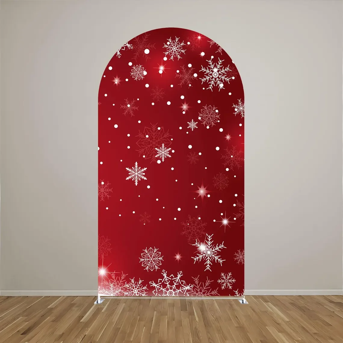 Merry Christmas Custom 2-Sided Arch Backdrop Photography Cover Festival Party Kids Adult Family Photo Background Studio