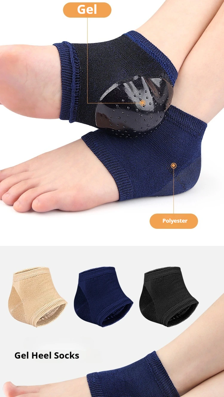 Fersenschützer, Gel-Fersenschützer, Anti-Riss-Fußpflege, halbe Socken, Unisex-Fußpflegepads, 2 Stück/4 Stück. – Detail 4
