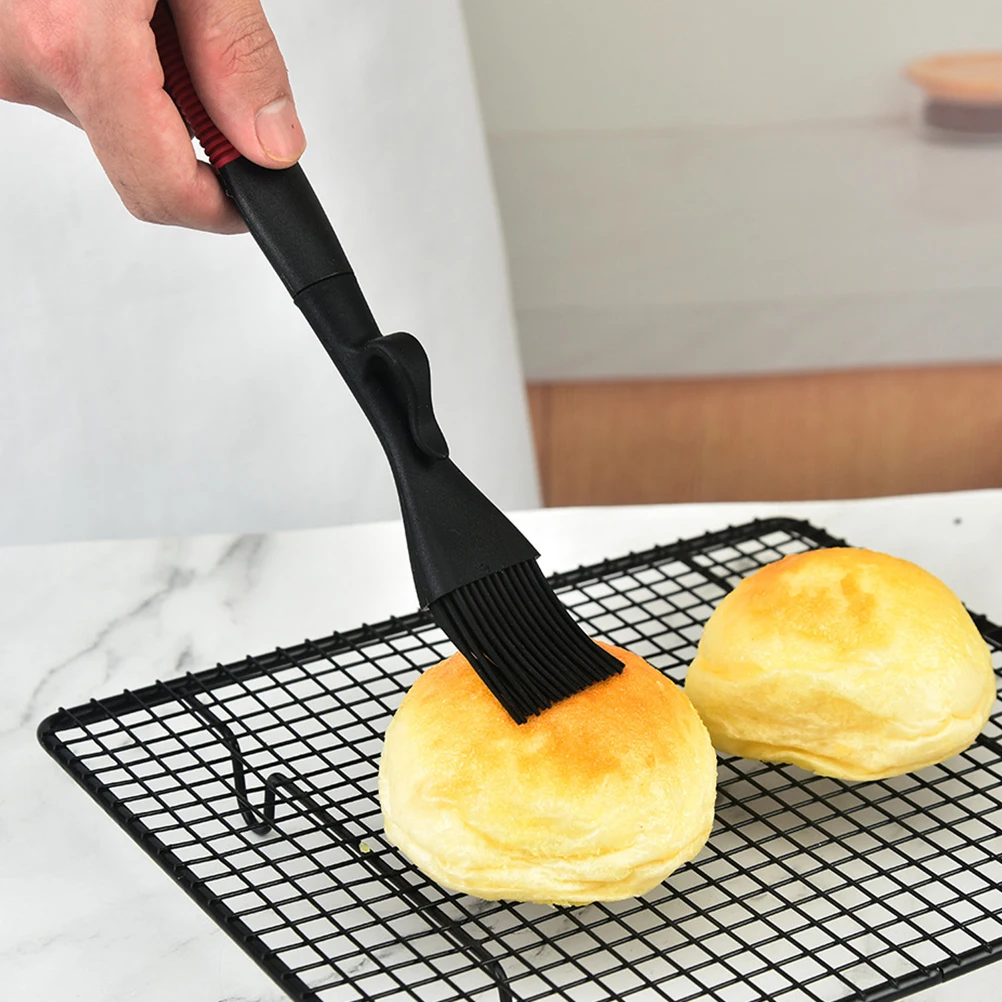 

1 set Silicone Scraper Brush Cake Spatula Kitchen Cream Smoother Ergonomic Handle Oil Brush Cake Tool Kitchen Utensil for Bakery
