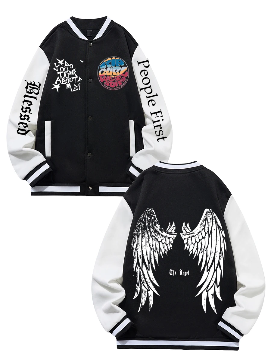 

Черная, синяя, зеленая, двусторонняя бейсбольная куртка унисекс с рождественским принтом XS-XXL, уличное пальто, теплая флисовая мягкая куртка