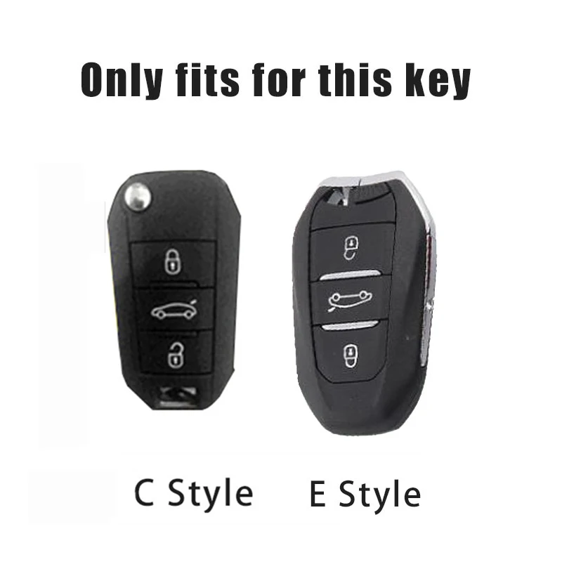 Car Key Case Cover Shell Protector For Peugeot 107 206 208 306 307 308 408 508 2008 3008 4008 5008 RCZ Auto Interior Accessories