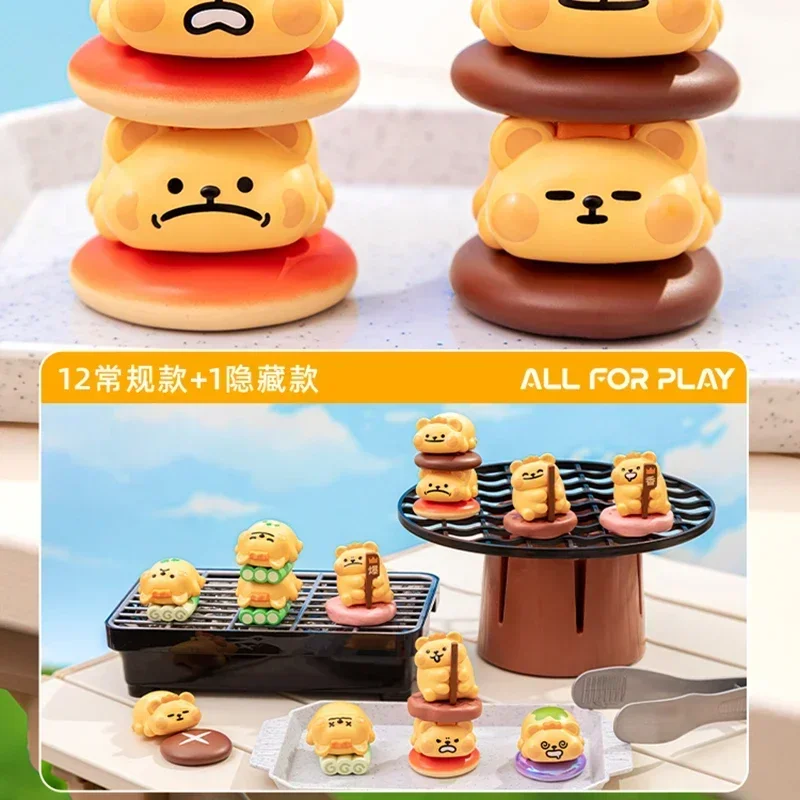 Bear Worm Kebab Series Mini Blind Box Anime Figure Guess Bag Ornament Figurines Home Decor Desktop Dolls Model Girls Gift