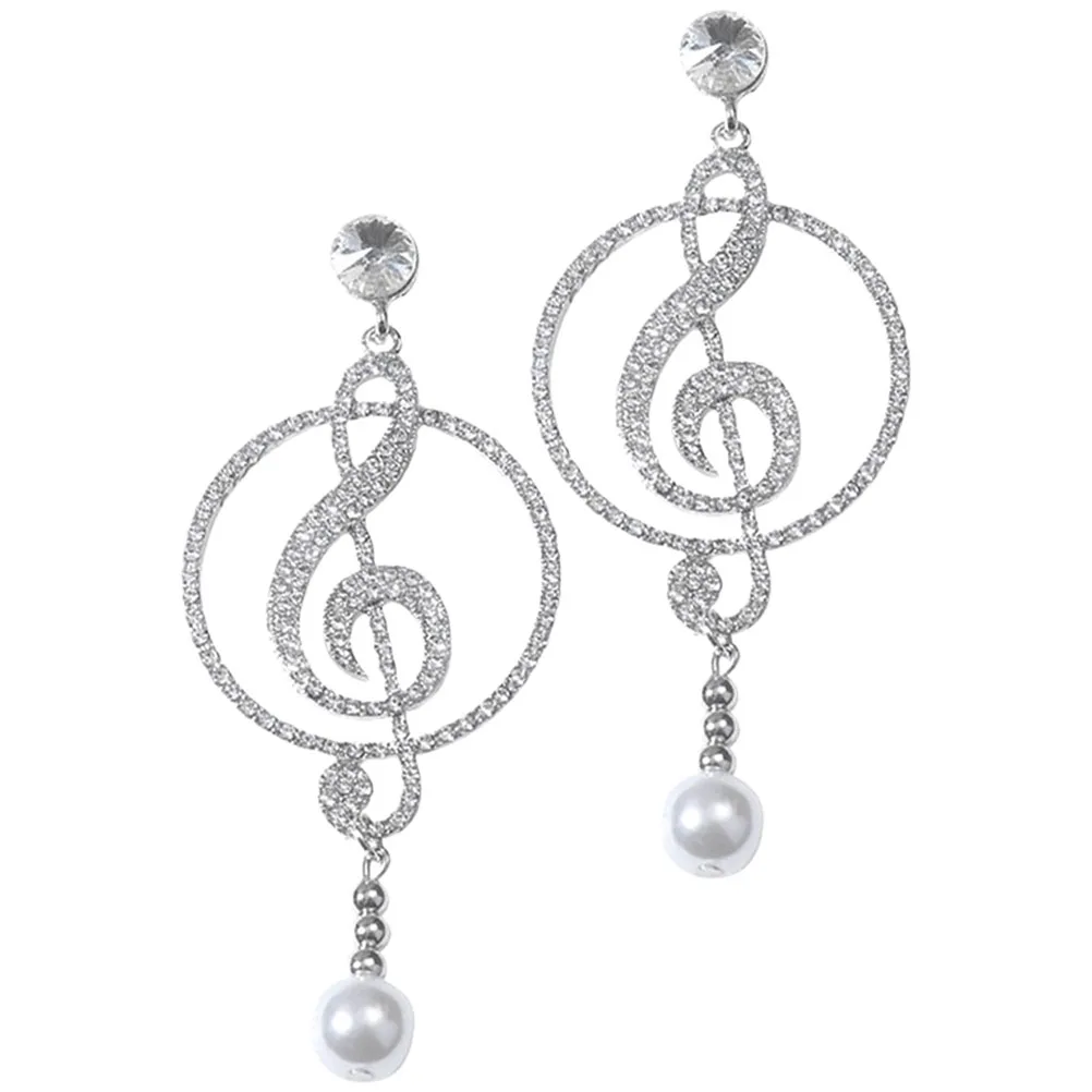 

Note Women Jewelry Women Trendy Novelty Music Theme Drop Trendy Music Earrings Statement Exaggerated Earrings Gifts