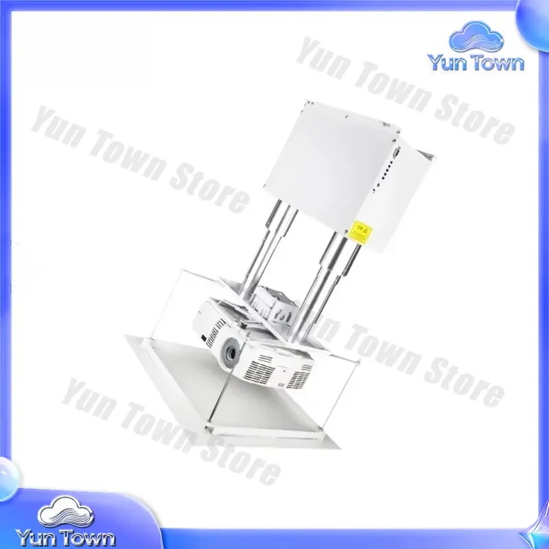 Electric Ceiling TV Mount with Remote Control for Lift Projector Stand Scissors Lift Mechanism for Home Theater Setup
