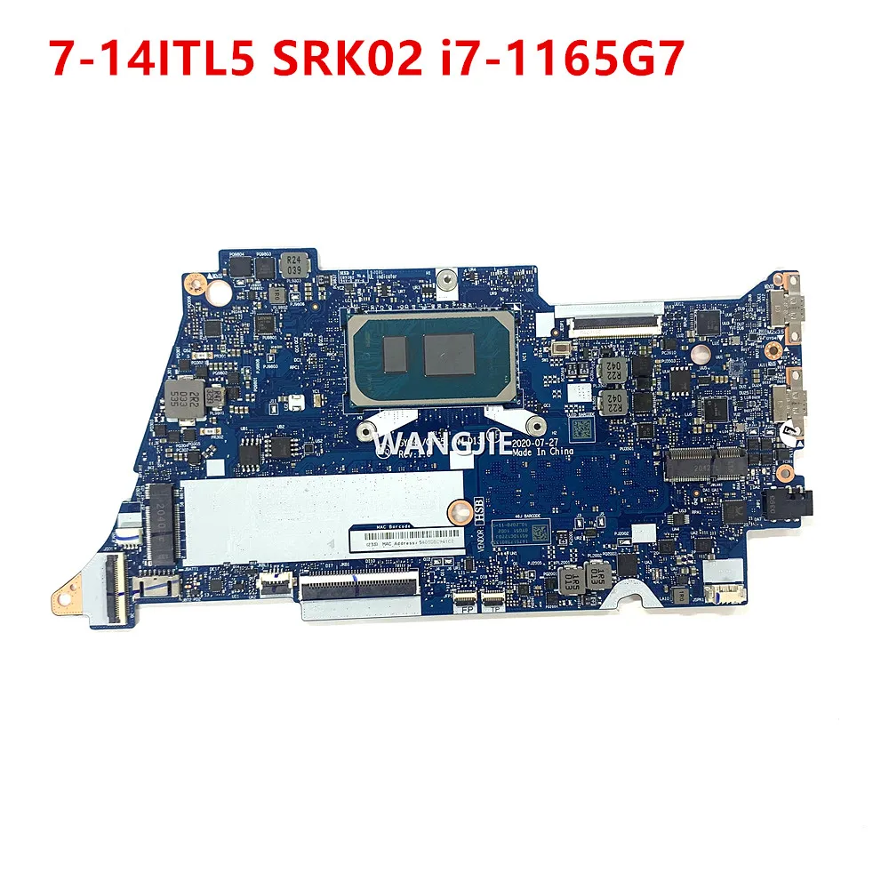 

GYG41/GYG51 NM-D131 For Lenovo Yoga 7-14ITL5 Laptop Motherboard CPU: I7-1165G7 RAM: 8GB 100% Working