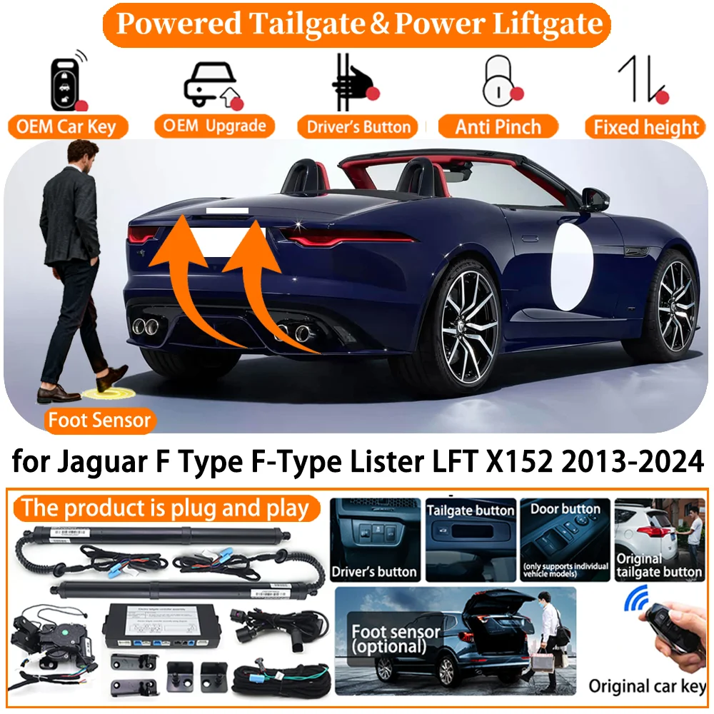 

Car Powered Tailgate system for Jaguar F Type F-Type Lister LFT X152 2013-2024 Automatic Electric Power Tailgate Tail Gate Lift
