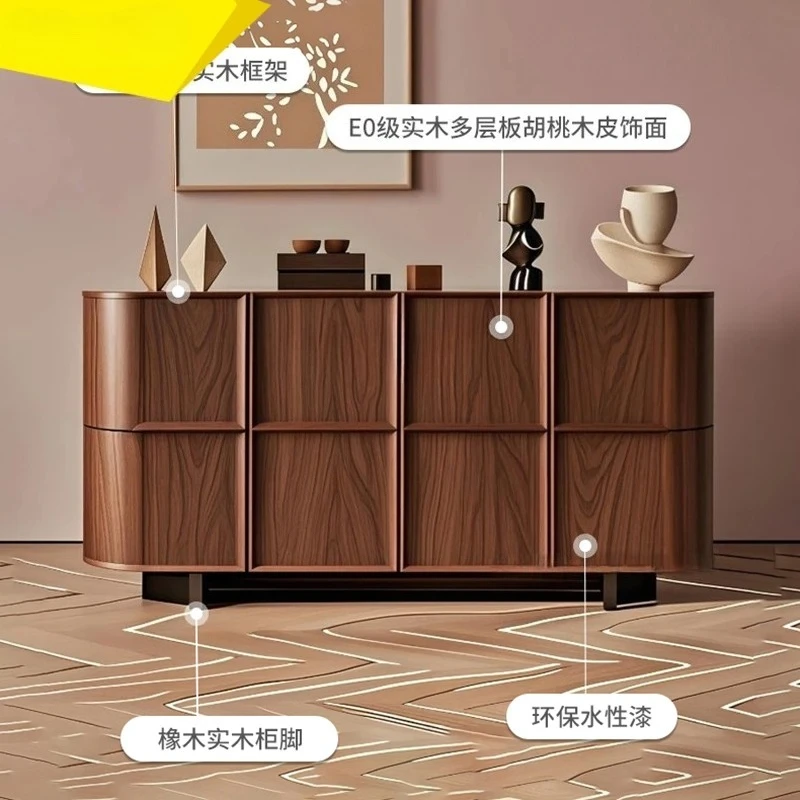 

A57 Итальянский минималистичный лаковый сервант из массива дерева, прихожая, настенный шкаф для хранения, декоративный шкаф для прихожей