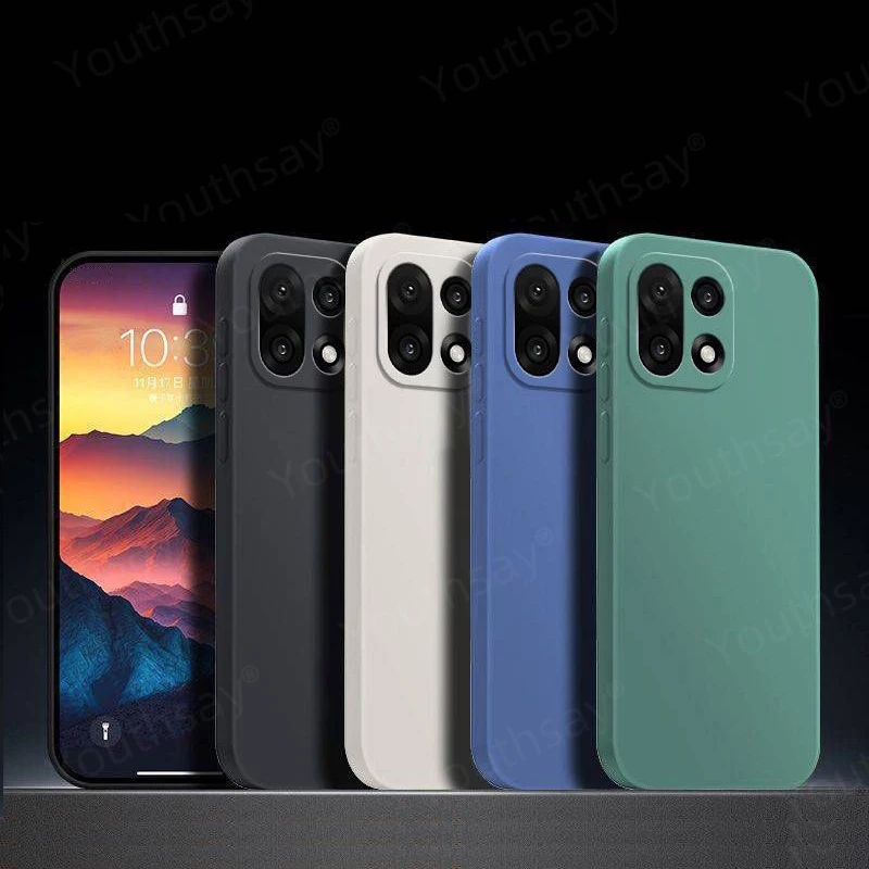 Luxury Case For Oneplus 15 Cover Oneplus 15 Fundas Coque Original Liquid Silicone Soft TPU Phone Case Oneplus 15