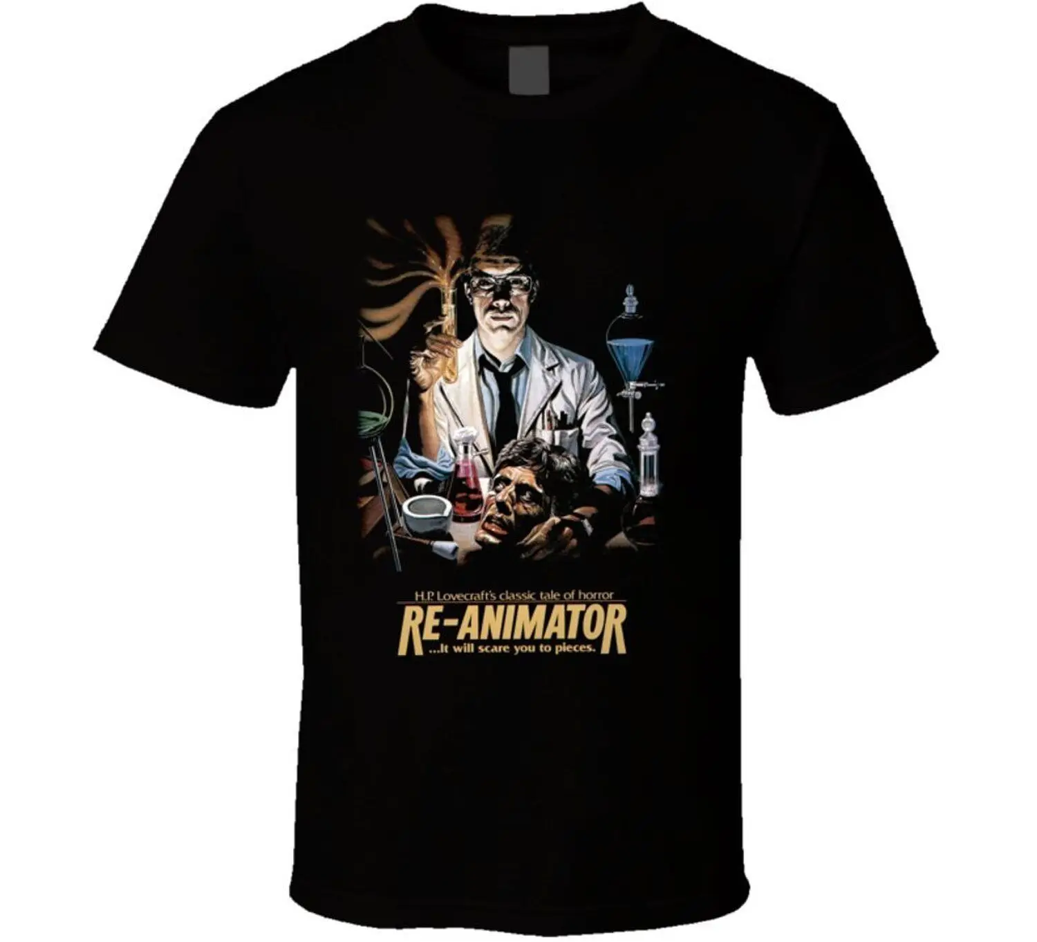 Re-Animator 1985 Movie SHIRT Cult Horror - H.P. Lovecraft